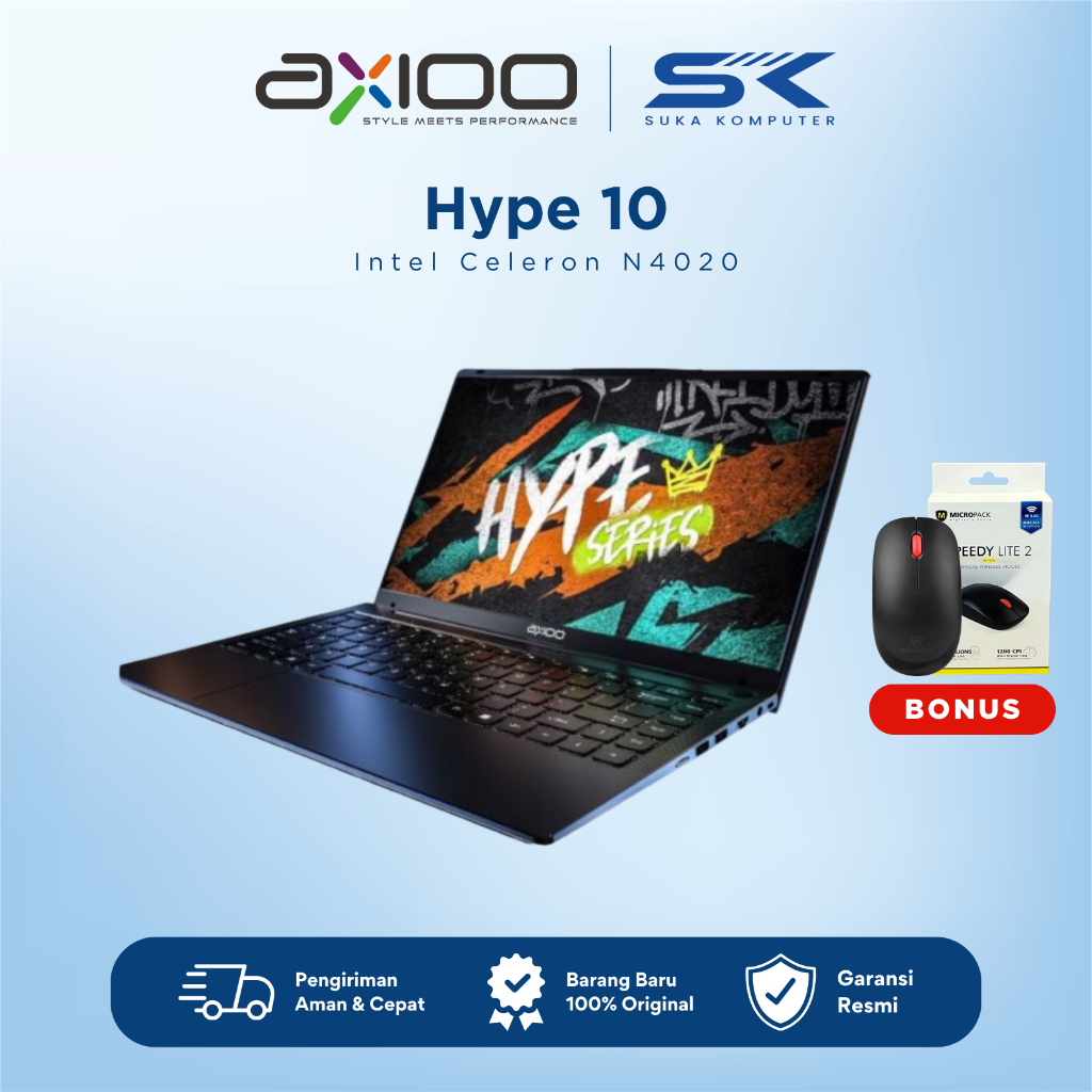 Laptop Axioo MyBook Hype 10 /Celeron N4020/8GB/256GB/W11
