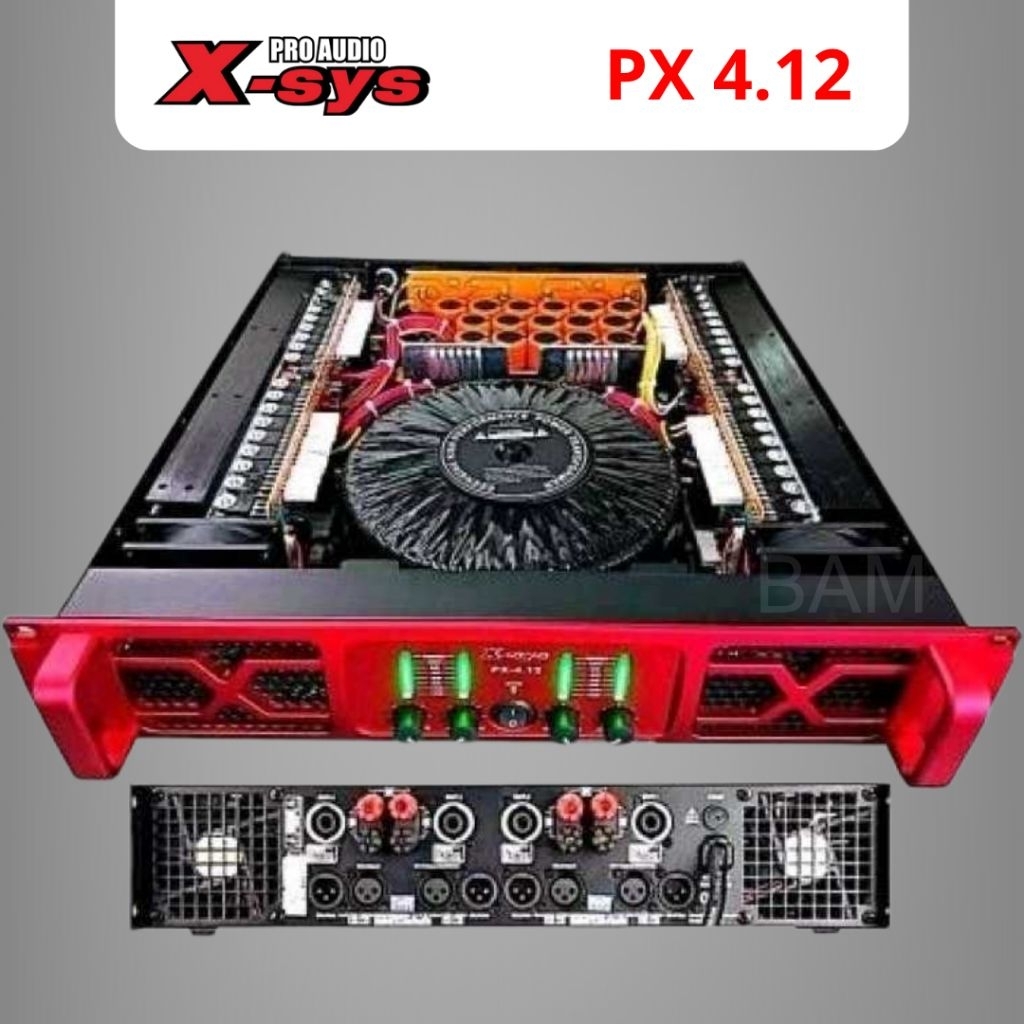 Power Amplifier XSYS PX 4.12 | 4 Channel 4x1500 Watt 8 Ohm