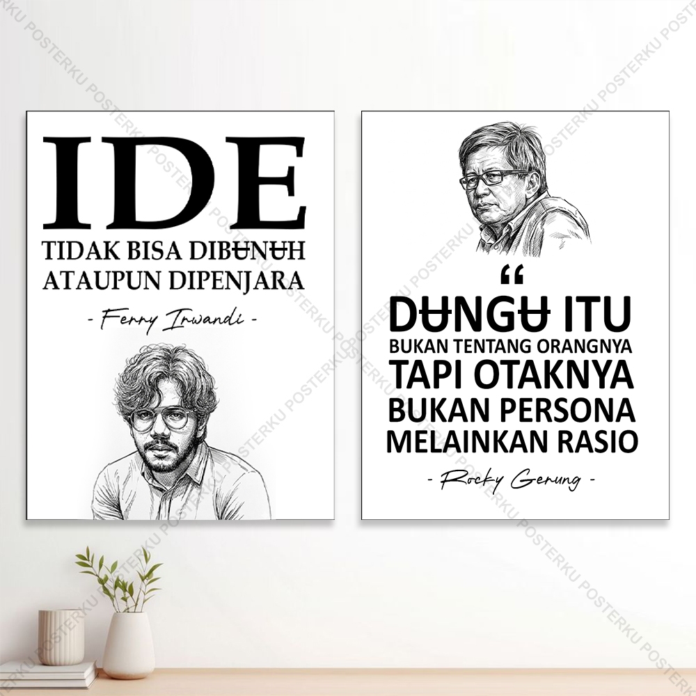 Hiasan Dinding Kamar 15x20 Quotes Aktivis Kata Kata Motivasi Walldecor Poster Kayu