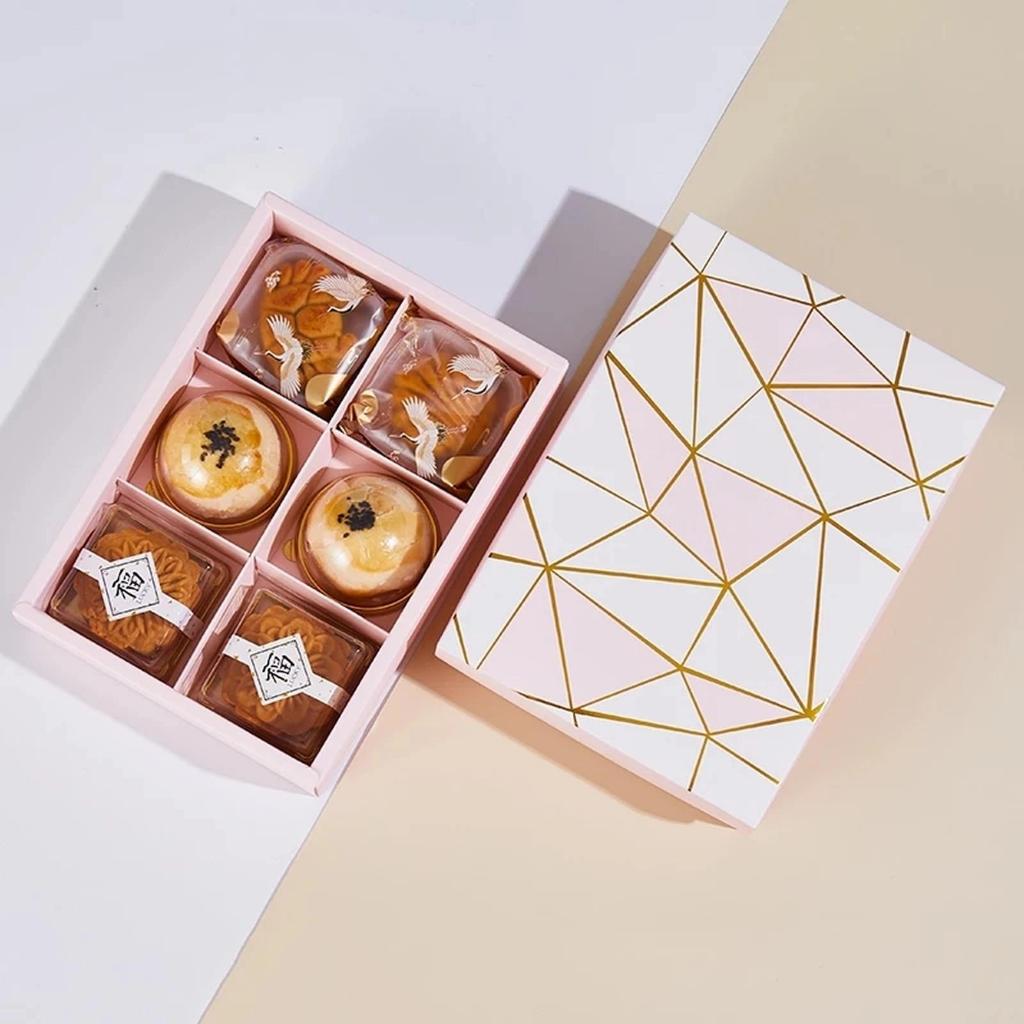 ASHER - Box mooncake 75gr sekst 6 kotak kue bulan dus packaging hampers box moon cake pia eggtart