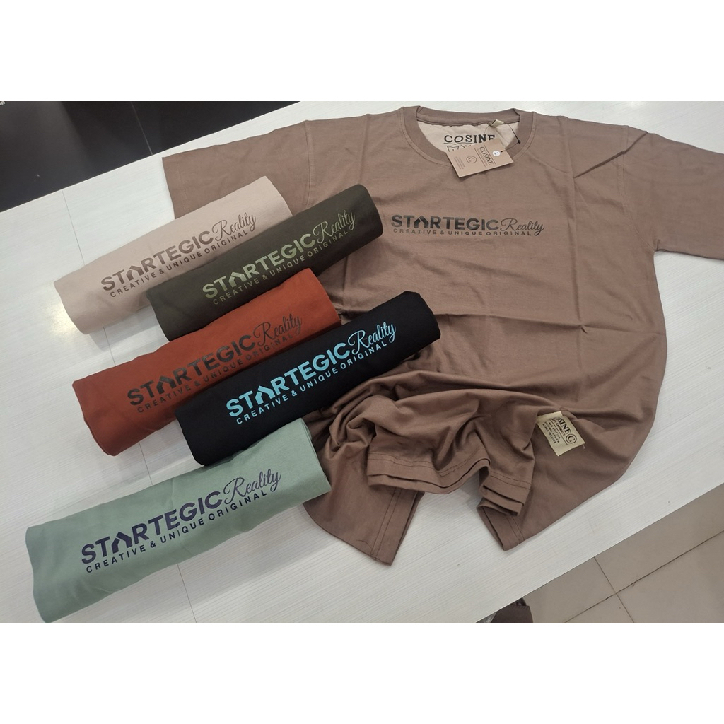 Kaos Oblong Pendek Unisex Katun Puffin/Cosine Size L - 6 XL