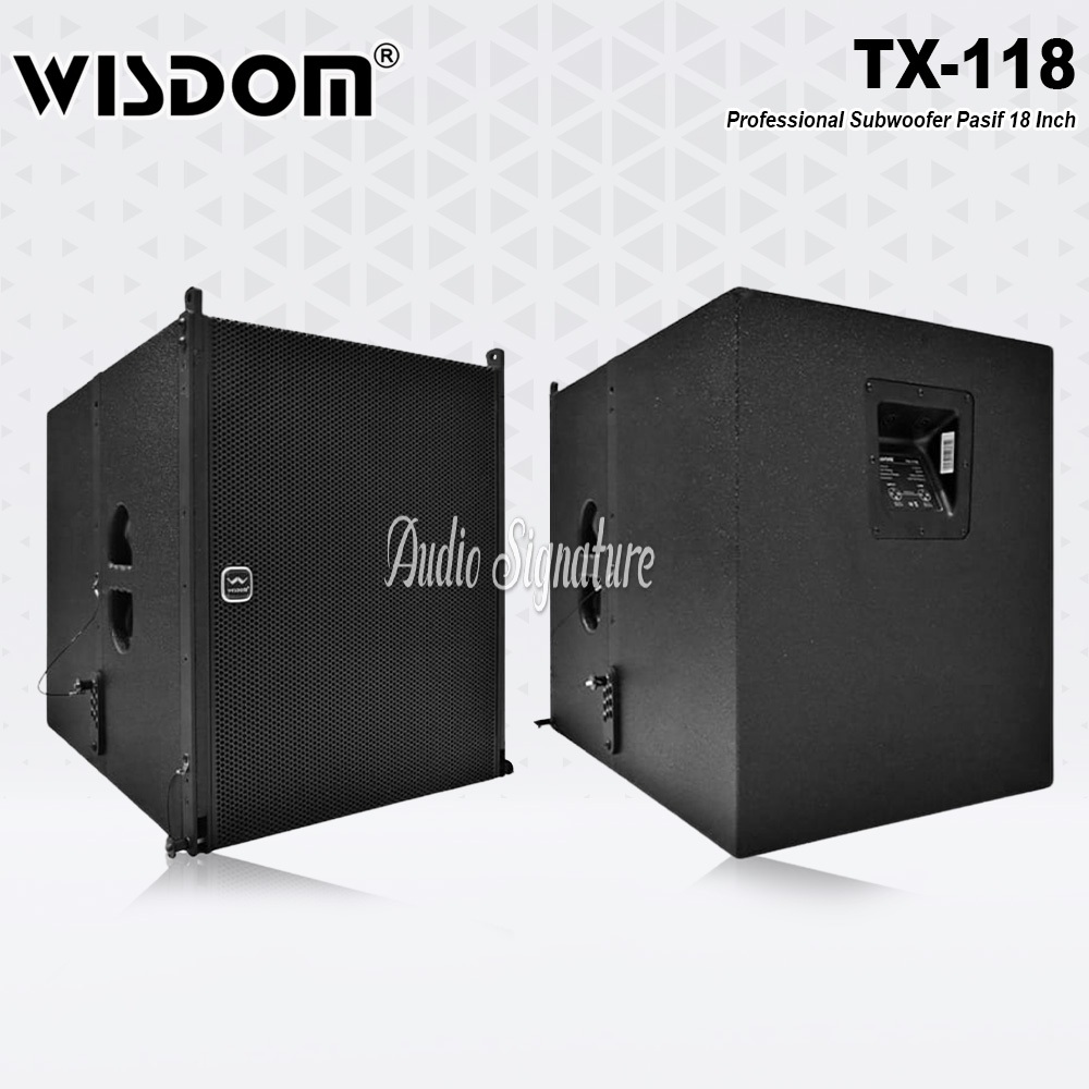 Speaker Pasif 18 Inch Subwoofer Line Array WISDOM TX 118 | TX118 Original Harga 1 PCS