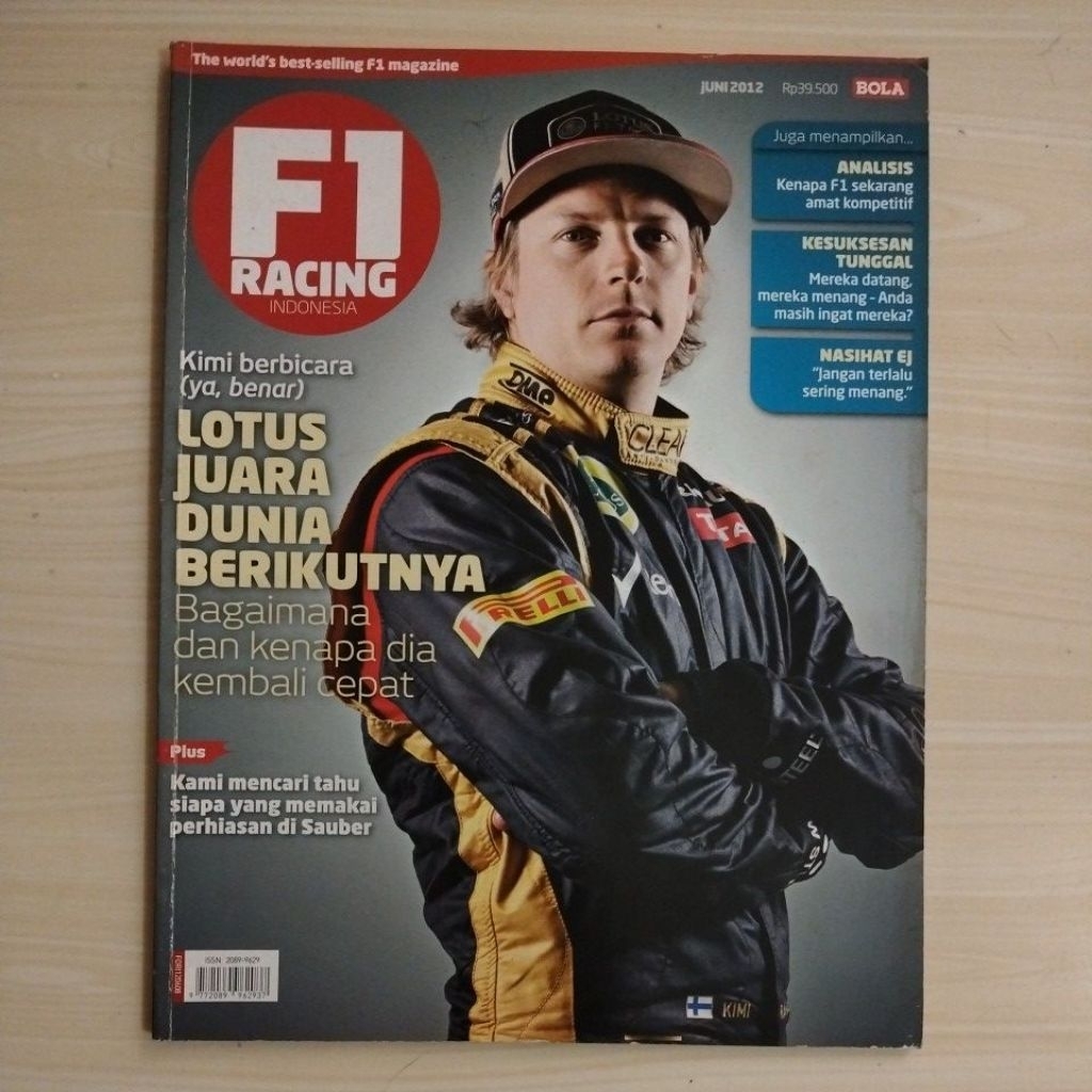 MAJALAH F1 RACING INDONESIA - LOTUS JUARA DUNIA BERIKUTNYA - JUNI 2012 - Majalah Bekas Murah Origina
