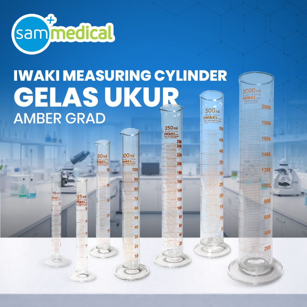 IWAKI Gelas Ukur Measuring Cylinder Gelas Takar - 1000 ml