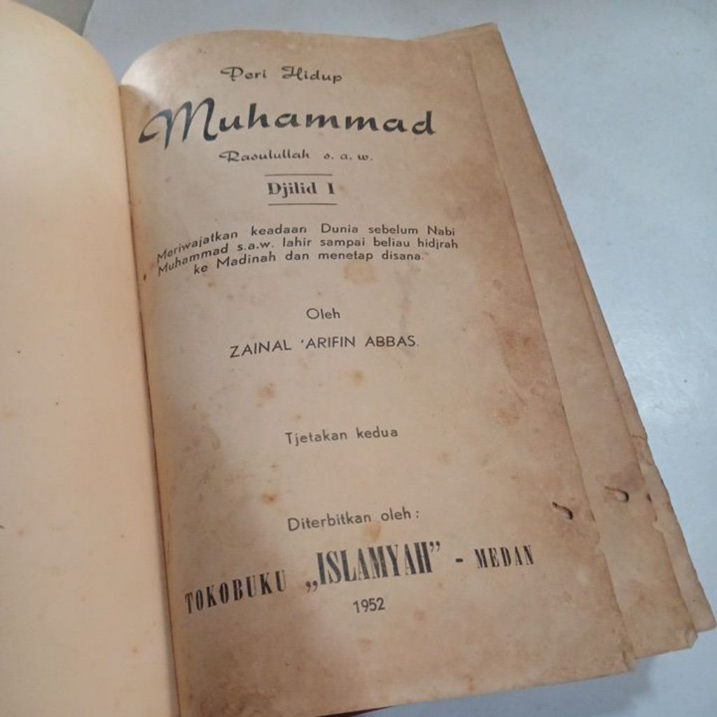 Buku Peri Hidup Muhammad Rasulullah S.a.w Djilid 1