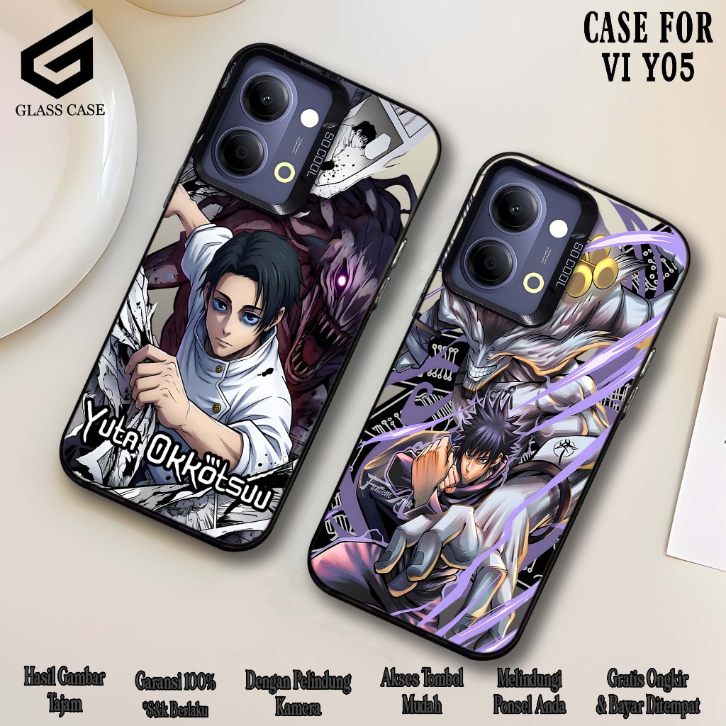 CASE VIVO Y05 SOFTCASE HYBRID IMD PLATE HOLOGRAM PREMIUM SO COOL ( JJK NEW )Casing Glossy