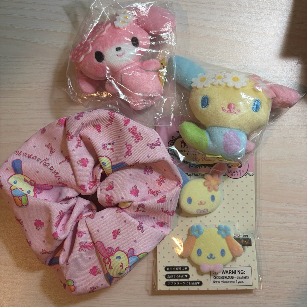 Original Japan Usahana Gacha Toys Bonbon Ribbon Sanrio Pingu Pouch Mini Bag Capsule Toy Jepang Authe