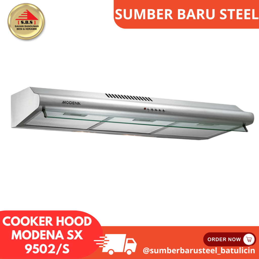 COOKER HOOD MODENA SX 9502/S