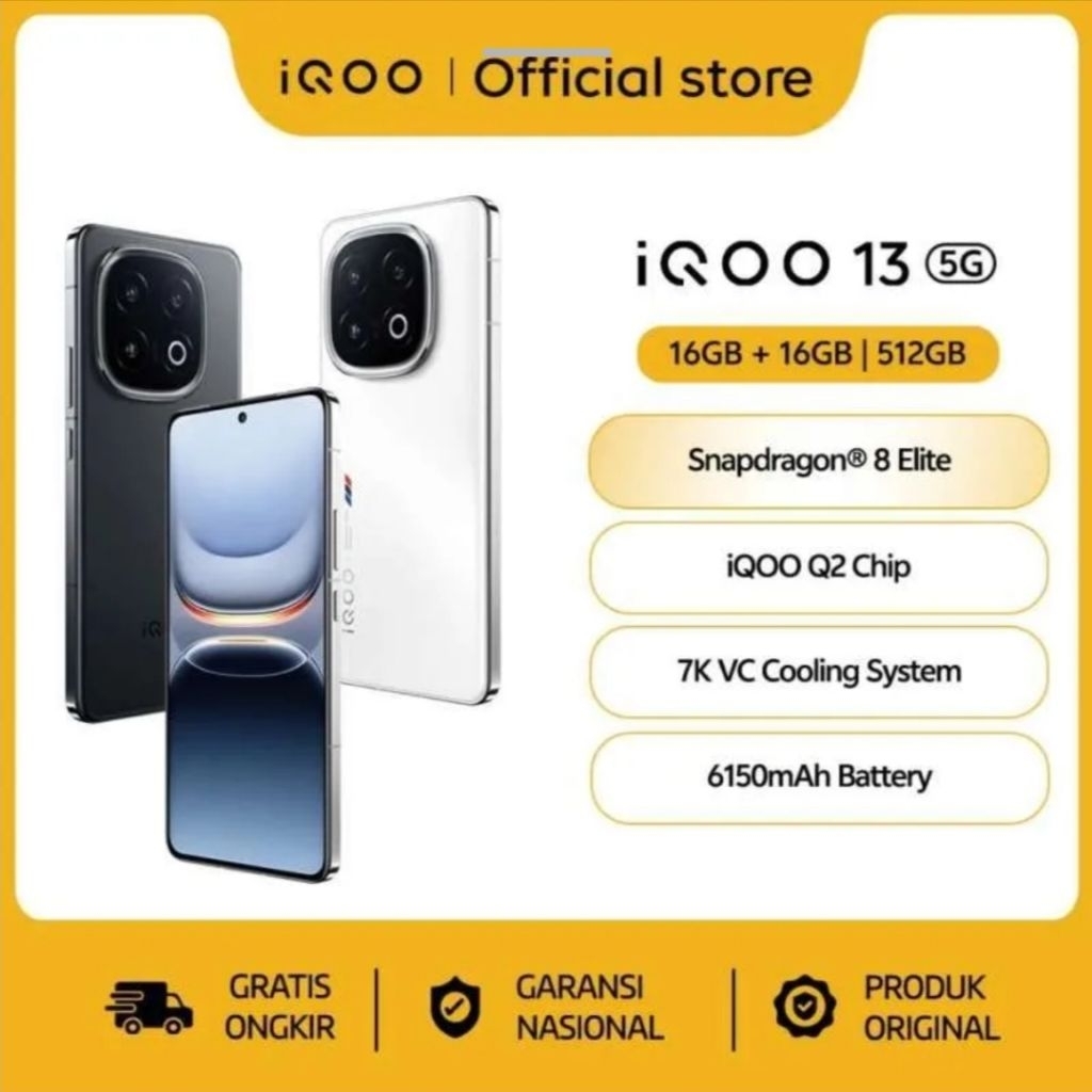 iqoo 13 16/512GB Garansi Resmi Indonesia