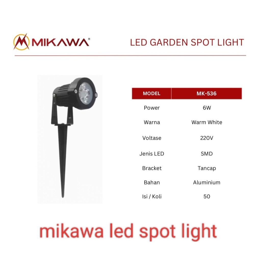 mikawa led spot light 6wMinbeli10
