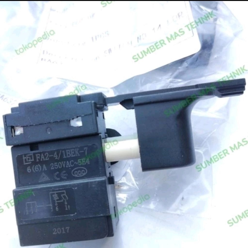 SWITCH DOLIZ BA632 SAKLAR ONOFF MESIN BOR 10MM DOLIZ BA 632 ORIGINAL DOLIZ