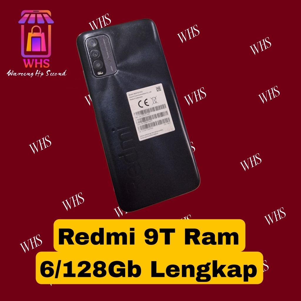 Redmi 9T Ram 6/128Gb Lengkap