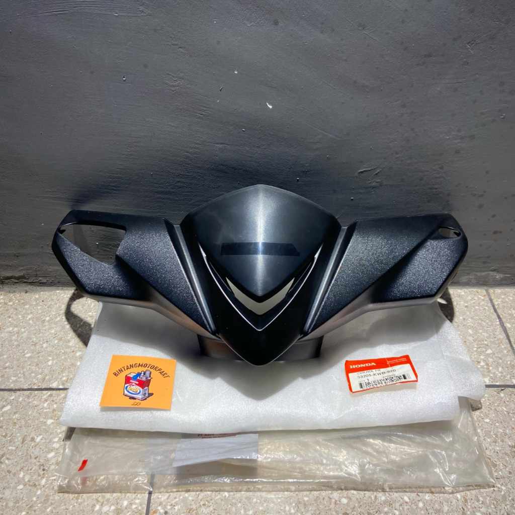 53205 KWB 920 COVER BATOK DEPAN HONDA BLADE LAMA BLADE KARBU HITAM DOFF ORIGINAL AHM
