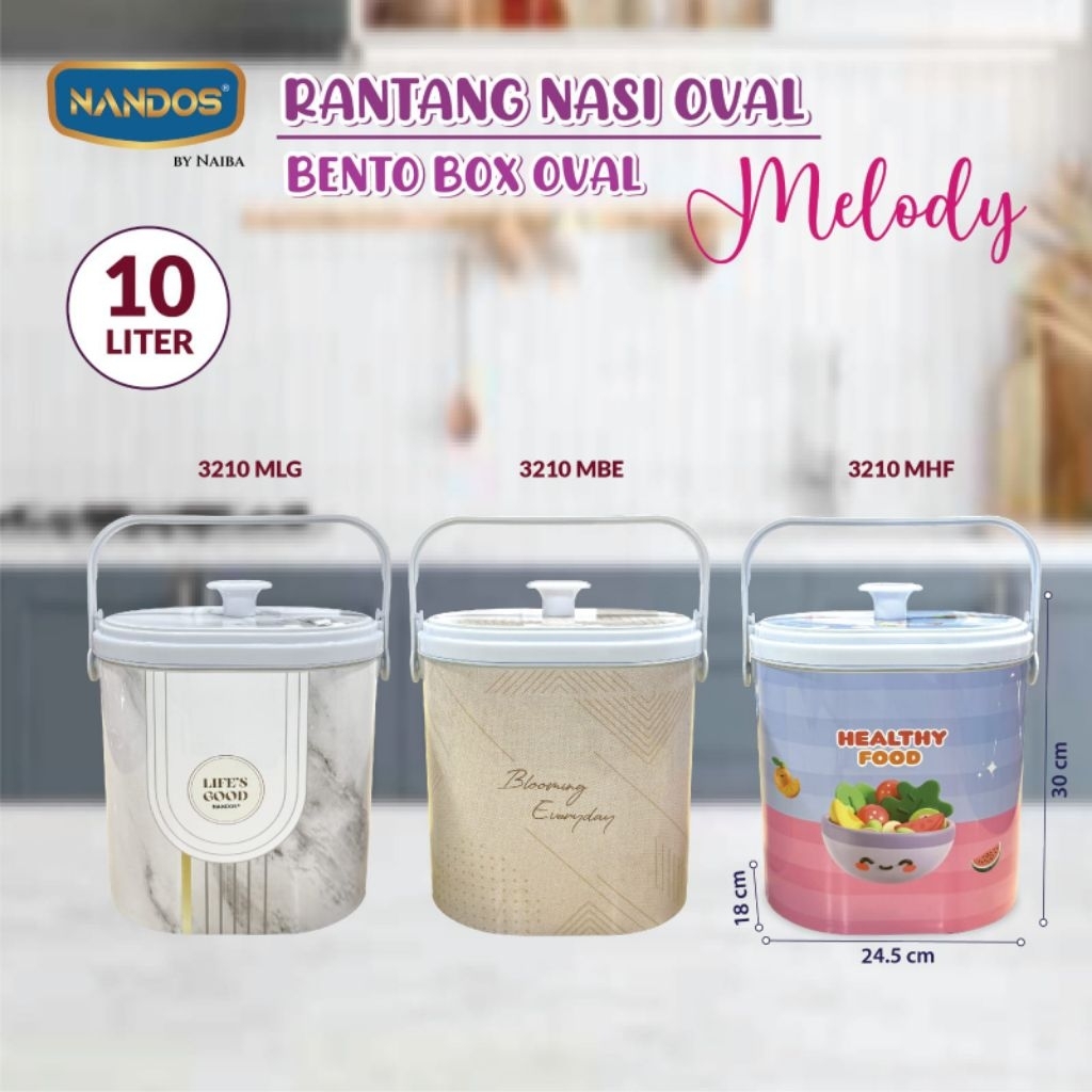 TERMOS NASI 2 IN 1 BENTUK OVAL 10LITER, RICE BUCKET NAIBA OVAL, TERMOS SERBAGUNA
