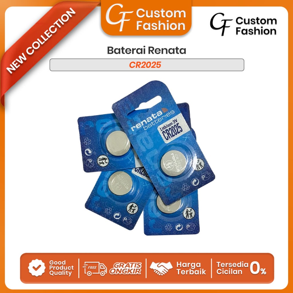 Baterai RENATA CR2025 CR 2025 Battery RENATA CR2025 CR 2025 Batre RENATA CR2025 CR 2025