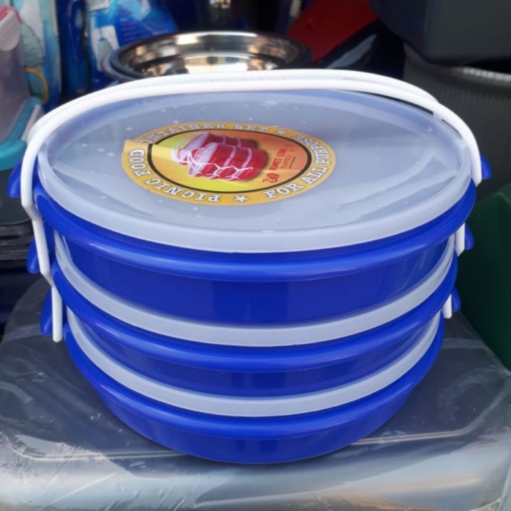 Rantang Susun Komet 3 Susun Plastik Serbaguna Sekat