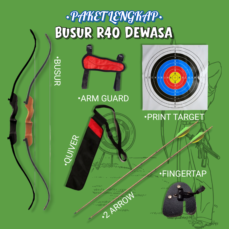 Busur Panah R40 Dewasa Pemula Busur Panahan Dewasa Pemula R40