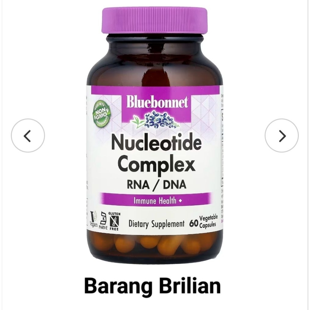 Bluebonnet Nutrition Nucleotide Complex RNA/DNA 60 Vegetable Capsules