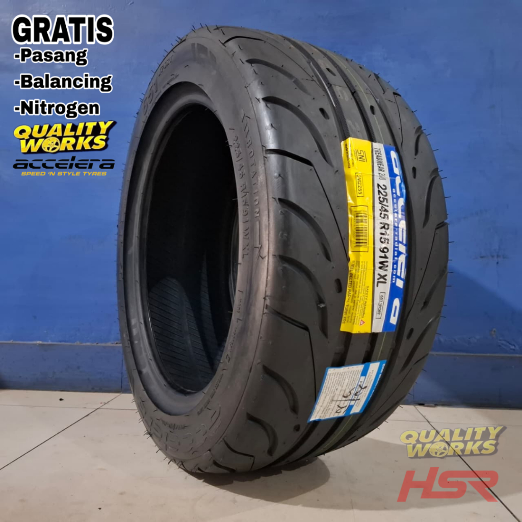 BAN MOBIL 225 45 R15 ACCELERA 651 SPORT TW200 BAN SEMI SLICK 225/45 R15