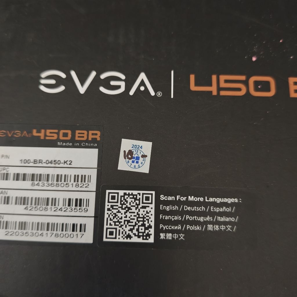 PSU EVGA BR450 80+ BRONZE