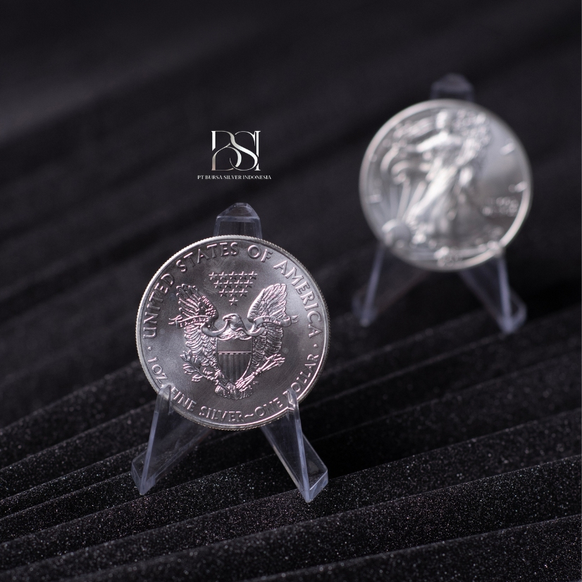 LOGAM MULIA PERAK SILVER KOIN 1 OZ (31.1 GRAM) AMERICAN EAGLE 2011