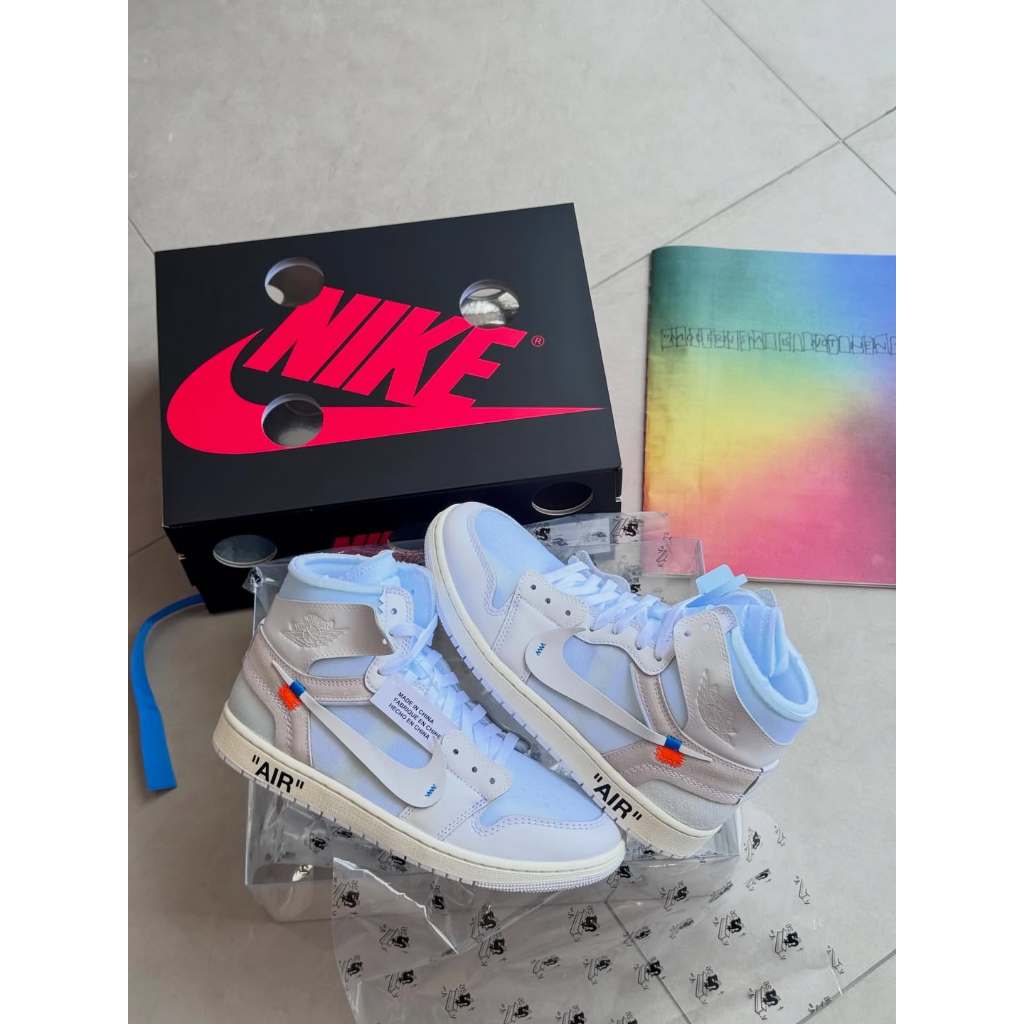 [Ready Stock] Virgil Abloh Off White Jordan 1 High OG “Alaska” - 100% Original Guaranteed