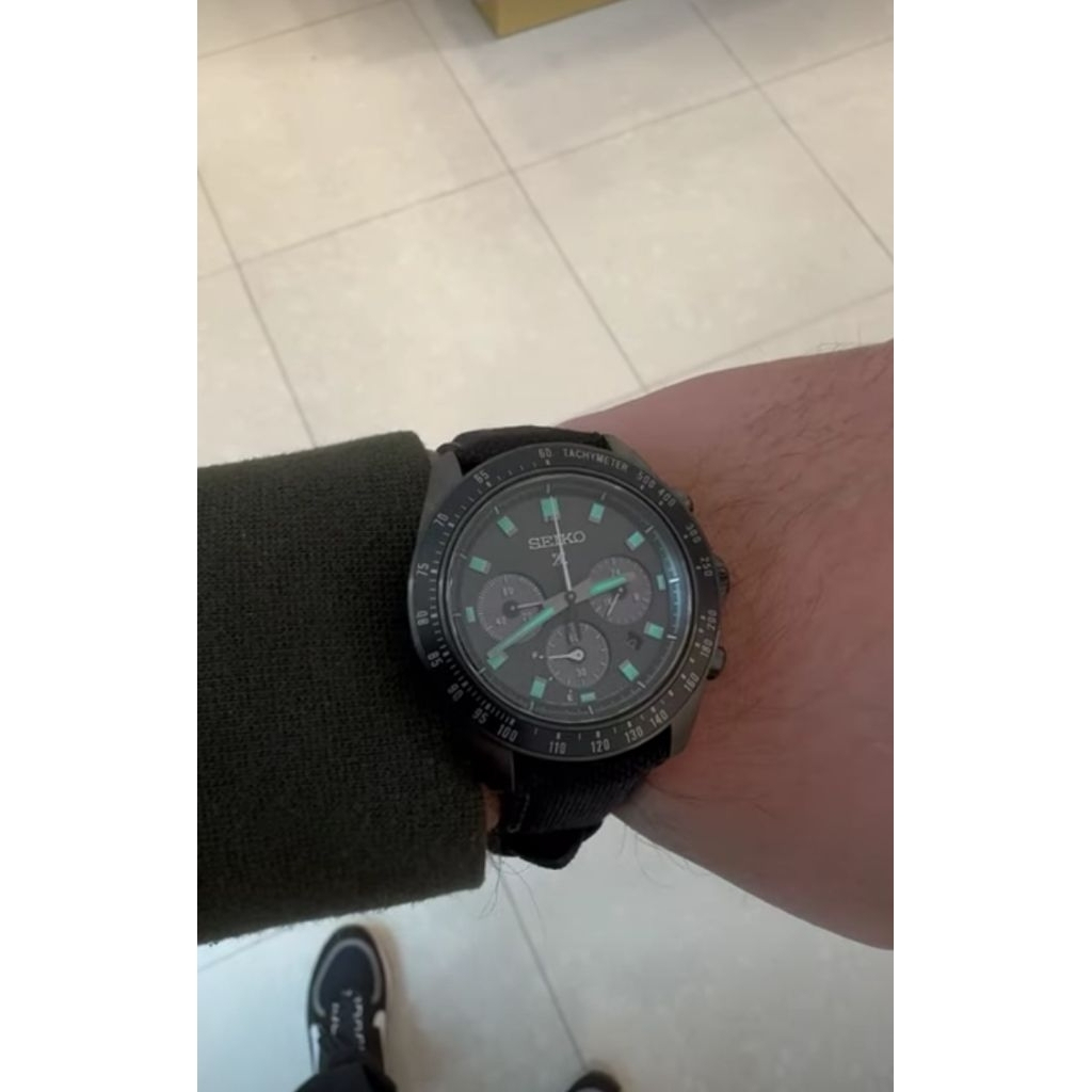 Jam Tangan Seiko Prospex Black Series Night Vision Solar Speedtimer SSC923P1 Chronograph Sapphire Qu
