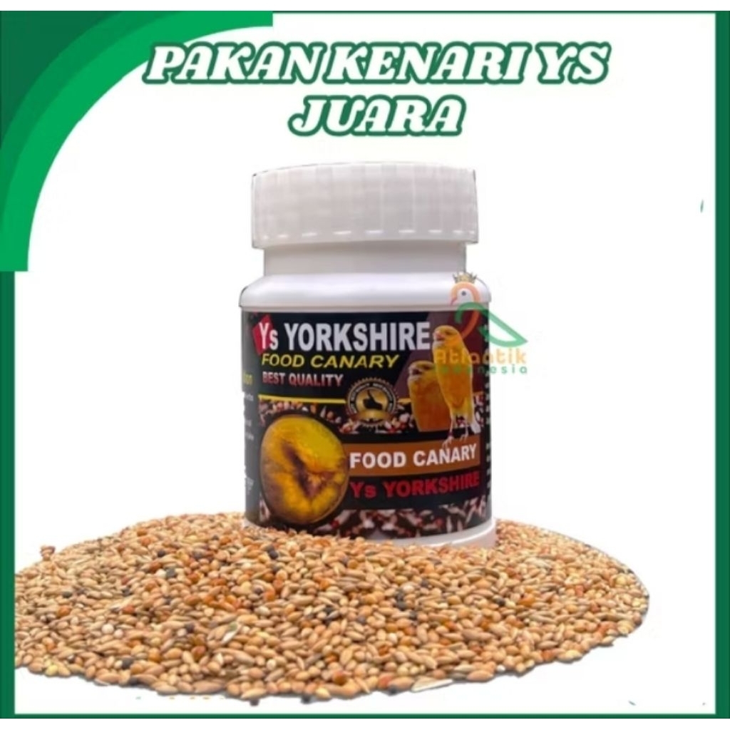 Pakan Kenari Ys Juara - Makanan Burung Kenari Ys Yorkshire - Kualitas Terbaik - Berat 100 Gram - Coc