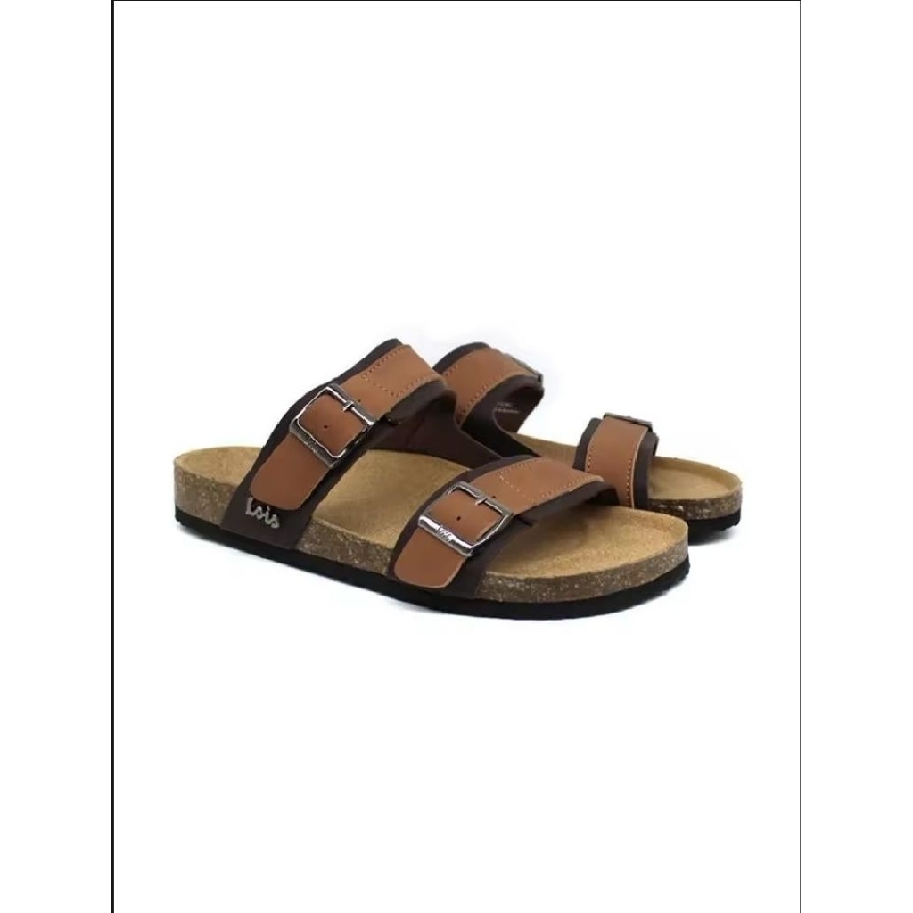 Sandal Sorong Wood Leather 100% Original merek Lois Jeans