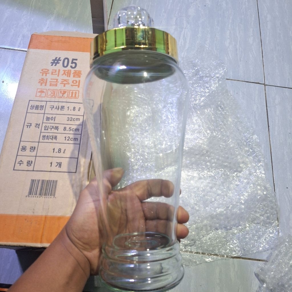 botol ginseng kaca asli korea 1.8L