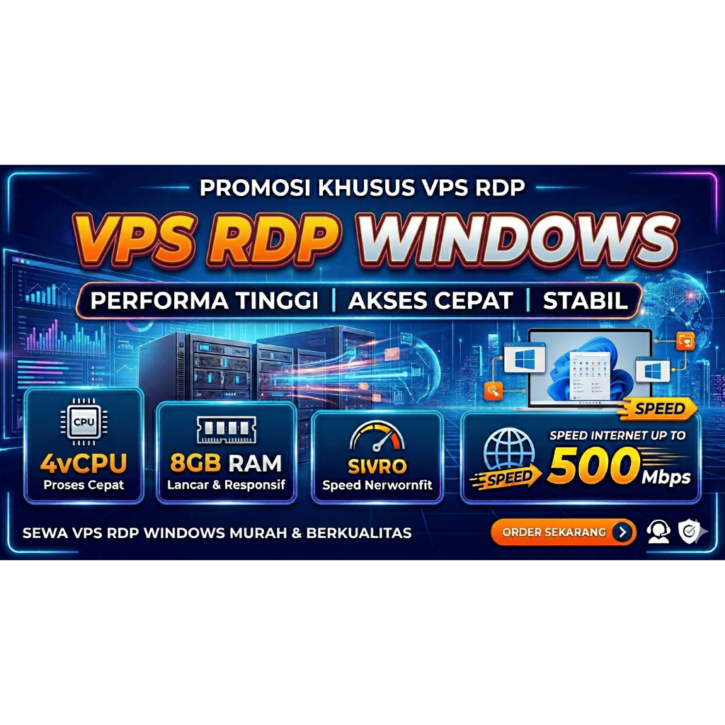 VPS 4 CORE 8GB RAM