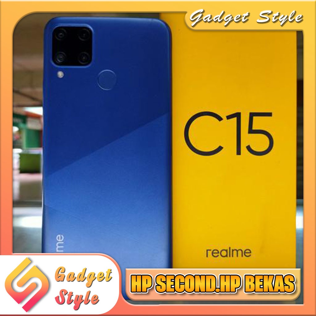 Realme C15 Ram 3/64GB | Ram 4/64GB | Ram 4/128GB Second Resmi Gadget Style Store