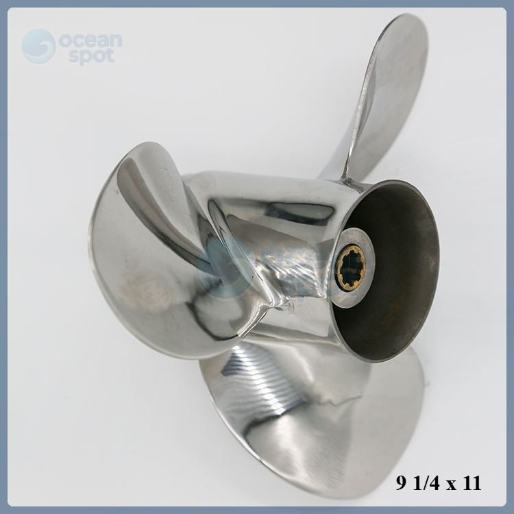 Kipas BALAP STAINLESS Mesin Tempel Yamaha 15 PK / HP Propeller Baling ( ocean spot )