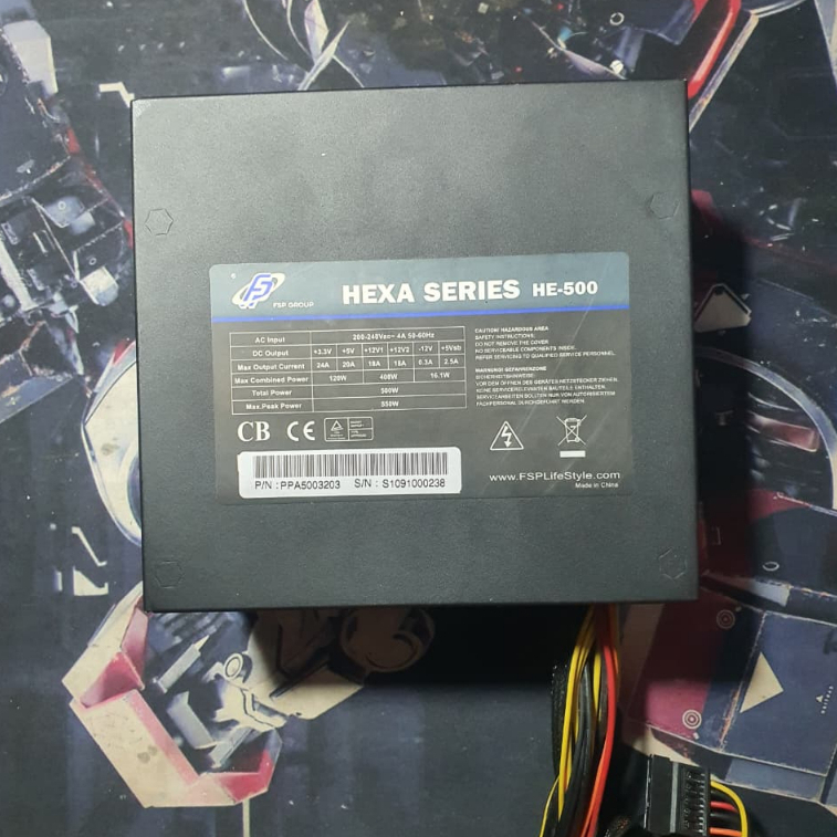 PSU Power Supply FSP HEXA 500W Normal Segel