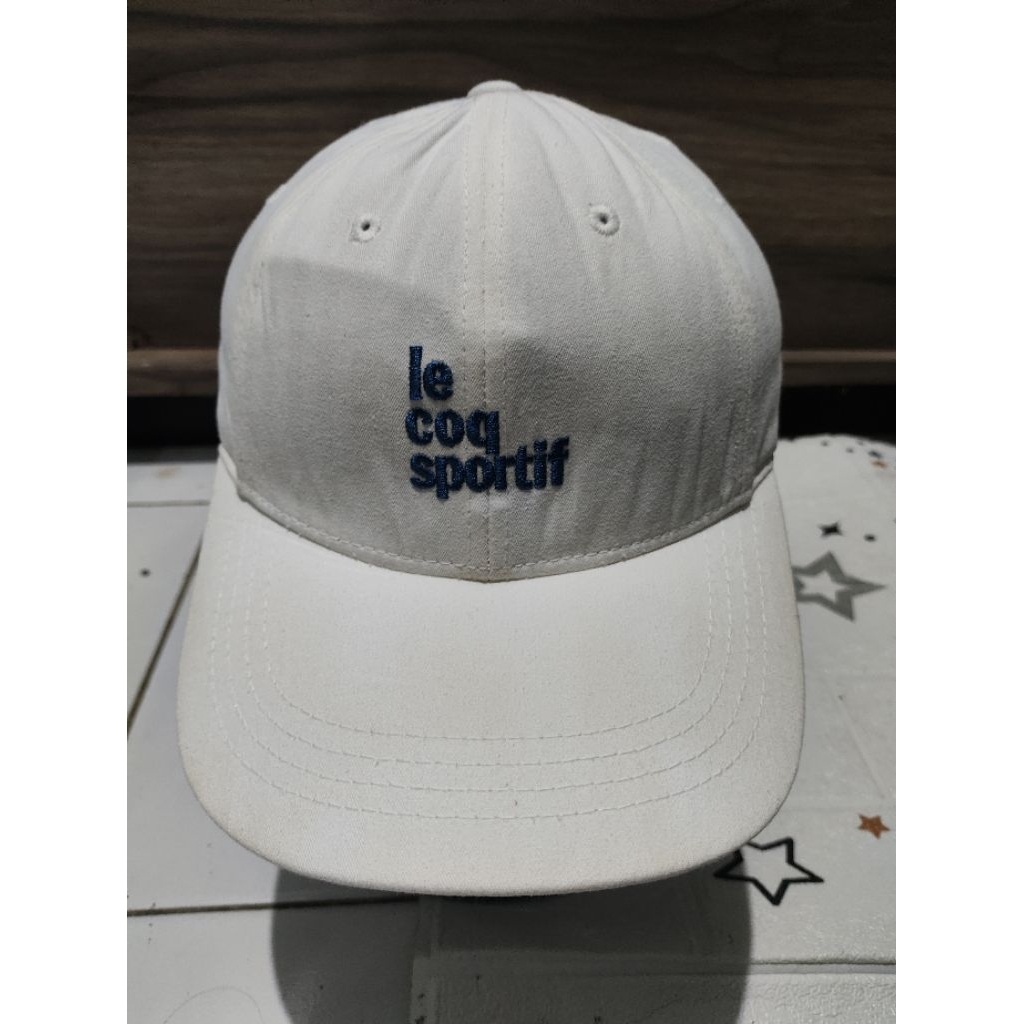 Le coq sportif topi le coq sportif full embos original bahan cotton
