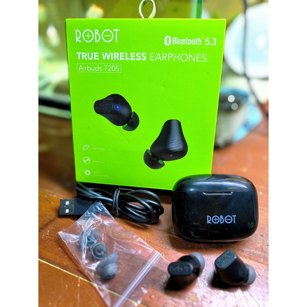 ROBOT AIRBUDS T20S Headset Earphone Tws Bluetooth