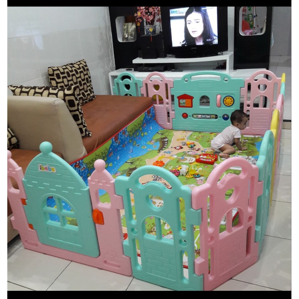 PRELOVED pagar bayi ibebe fence marshmallow 10+2 panel prelove bekas