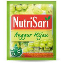 [SDW] pekanbaru/1 Renceng Nutrisari Rasa Anggur HIjau - Minuman Bubuk Instan - Instant Powder Drink