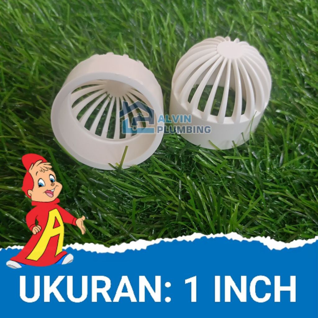 1"inch] Overflow Skimmer Filter 1"inch Bottom drain tutup bottom drain | 1" inch Foot Filter skimer 