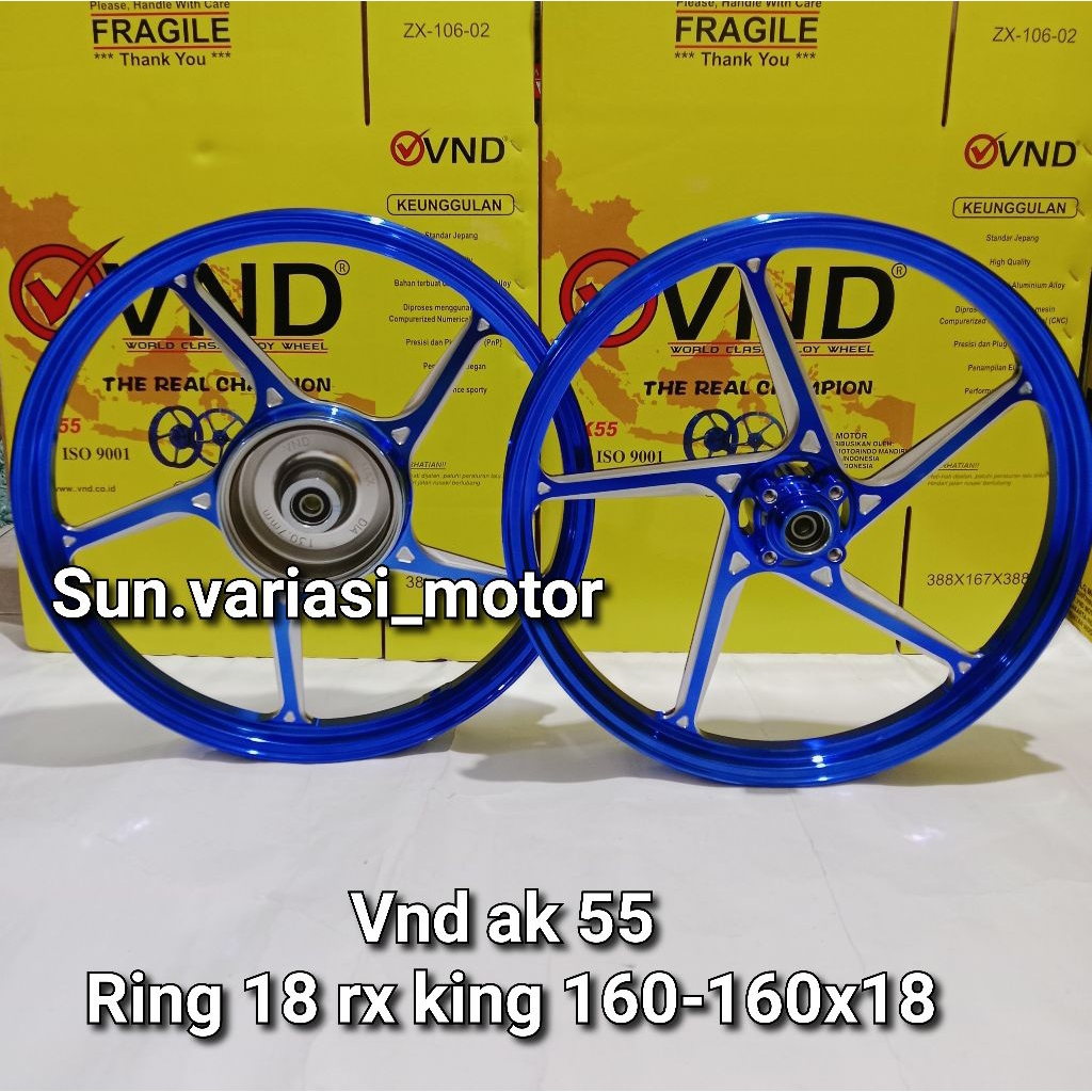 VND VELG RACING AK 55 R18 FOR RX KING UK 160-160x18 VELG AK 55 RX KING ORIGINAL VND AK55 RX KING VND