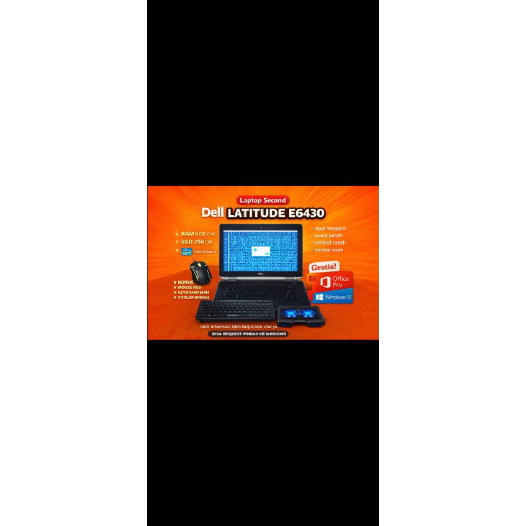 Laptop Dell Latitude E6430 core i5 gen 3
