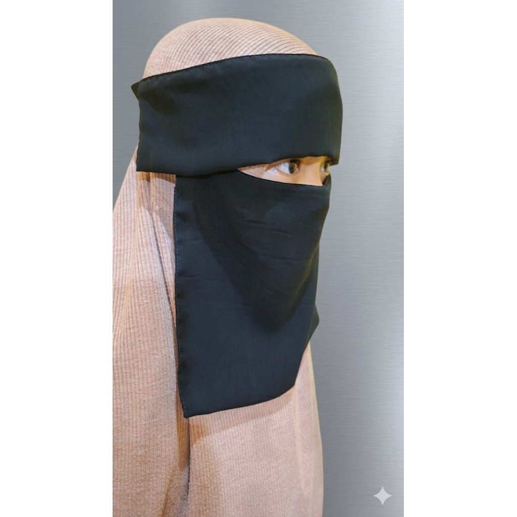 cadar anak / niqab anak Bandana poni
