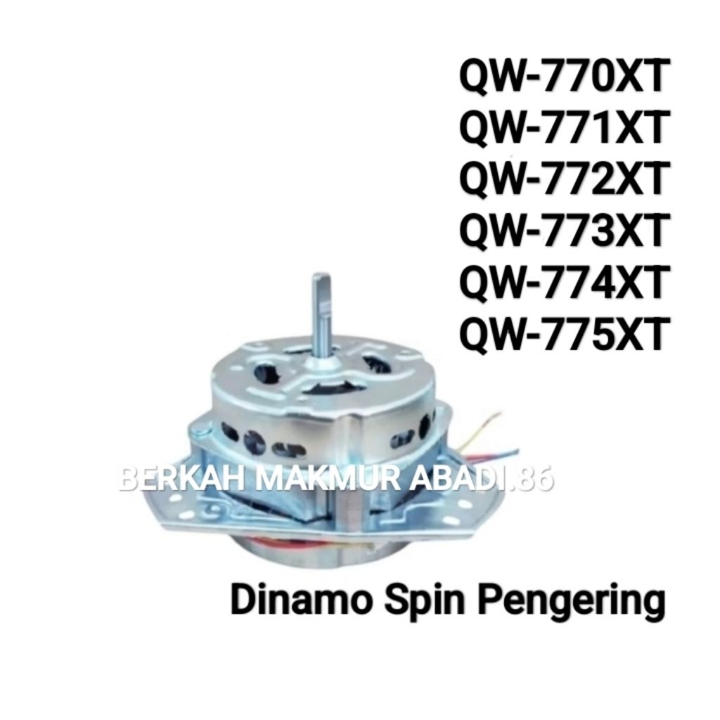 Dinamo Pengering Mesin Cuci AQUA 2 TABUNG QW-770XT QW-771XT QW-772XT QW-773XT QW-774XT QW-775XT Spin