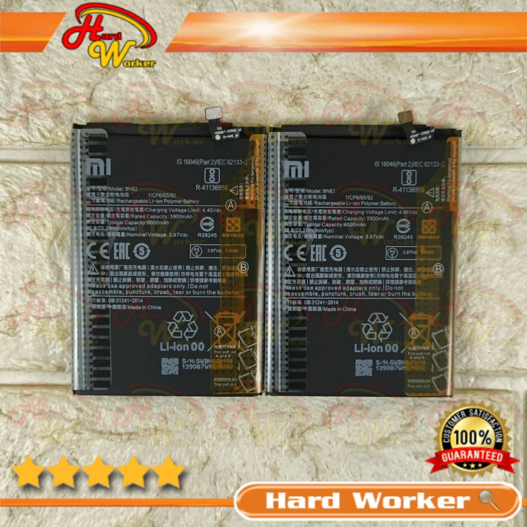 Baterai Battery Batre Original Xiaomi POCOPHONE Poco M3 BN62 BN-62 ORI