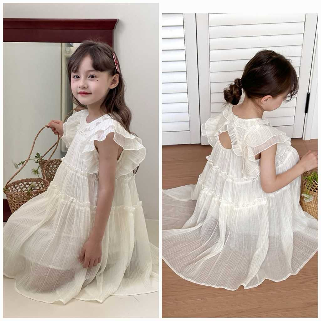 Namii Dress | Dress putih anak lebaran | Dress babtis anak warna putih