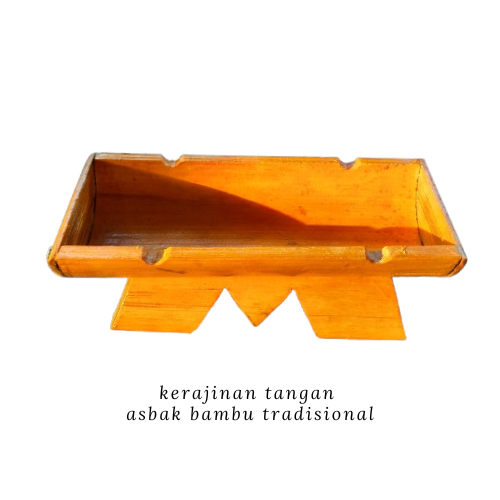 COD Asbak Bambu TRADISIONAL - kerajinan tangan unik aesthatic - asbak souvenir klasik - dukung umkm 