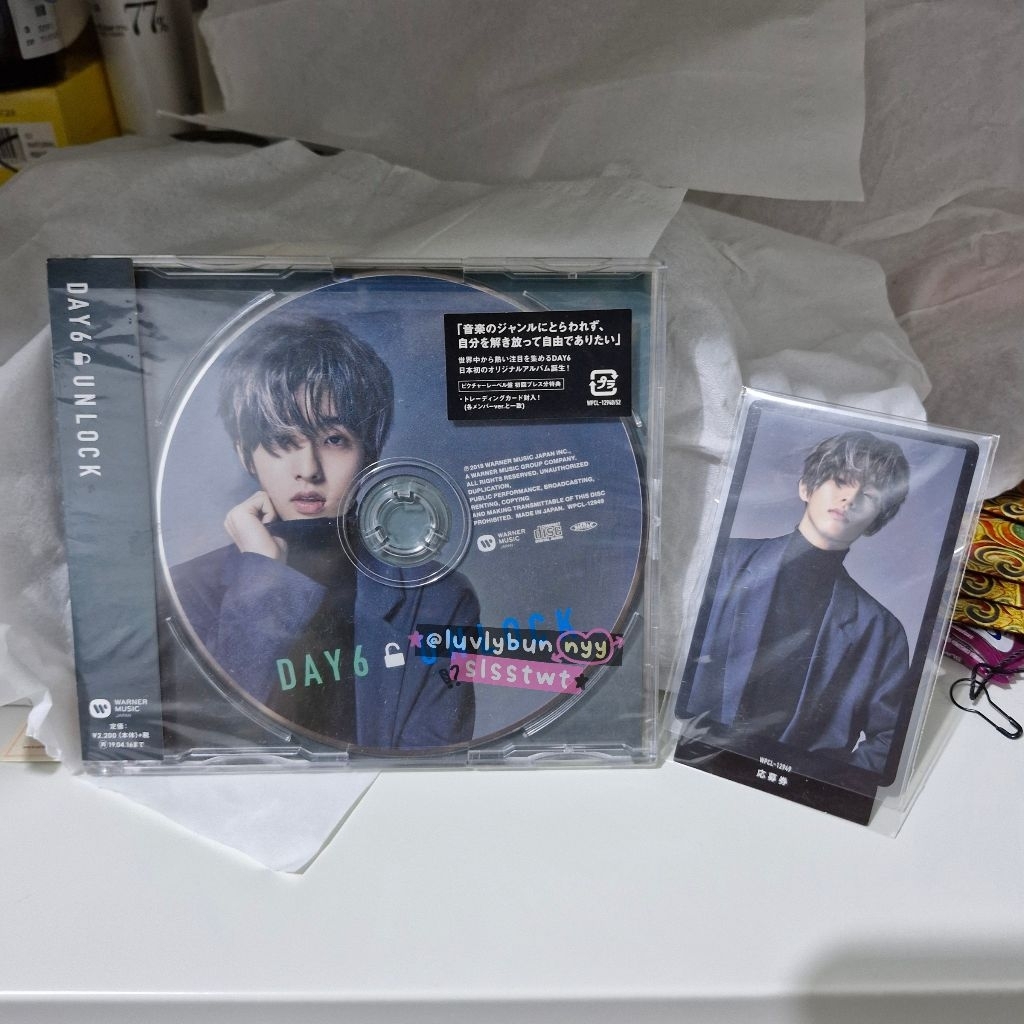 [READY] Album Unlock Japan Day6 Cover Jae with Photocard atasan kaos wanita