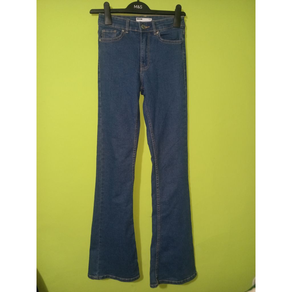 celana jeans kulot bershka size 25-26