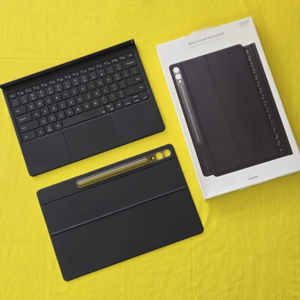KEYBOARD SAMSUNG TAB S9 plus | S9 Fe+ | s10+ Plus  12.4 inci Second Bekas terawat (Second preloved T