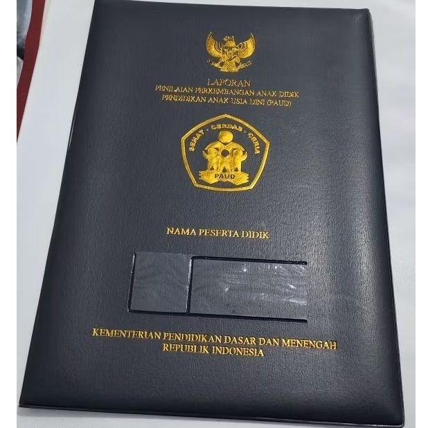 Sampul Map Raport PAUD UMUM,  Raport Custom untuk PAUD , TK , RA , SD , SMP , MTS , SMA , SMK , MA ,